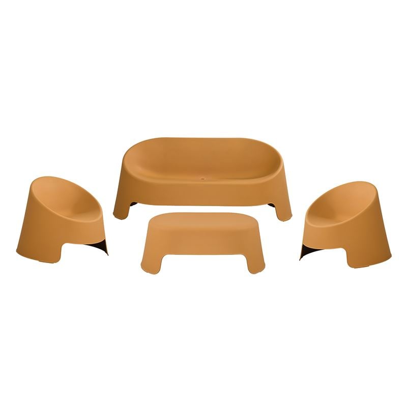 COLT Set Κήπου Καθιστικό: Τραπεζάκι + Καναπέ 2θέσιο + 2 Καρέκλες, PP-UV Κροκί