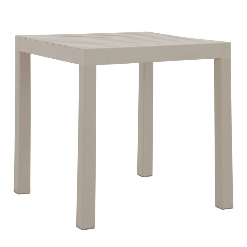 DALTON Τραπέζι Κήπου-Βεράντας Μέταλλο Βαφή Γκρι, PP-UV Γκρι