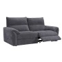 DALLAS Relax Καναπές 3-θέσιος Σαλονιού - Καθιστικού, Ύφασμα Γκρι