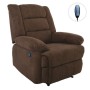 JULIA Massage Πολυθρόνα Relax Σαλονιού - Καθιστικού, Ύφασμα Καφέ
