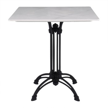 ΤΡΑΠΕΖΙ Sintered Stone-Μαντέμι Τετράνυχο, Επιφάνεια 11mm Απόχρωση White Marble