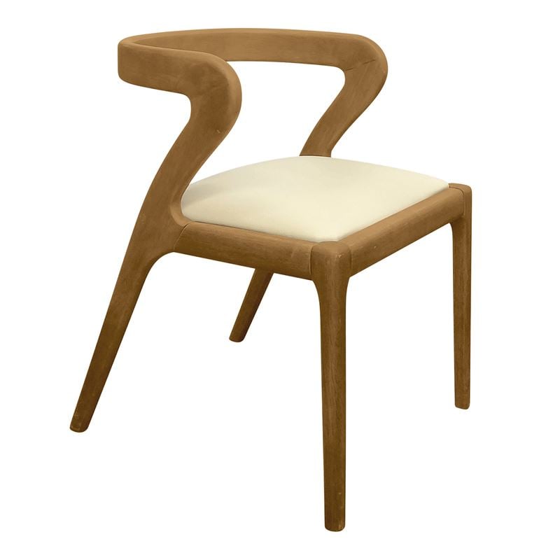 AVERY Καρέκλα Τραπεζαρίας, Απόχρωση Φυσικό, Pu Εκρού