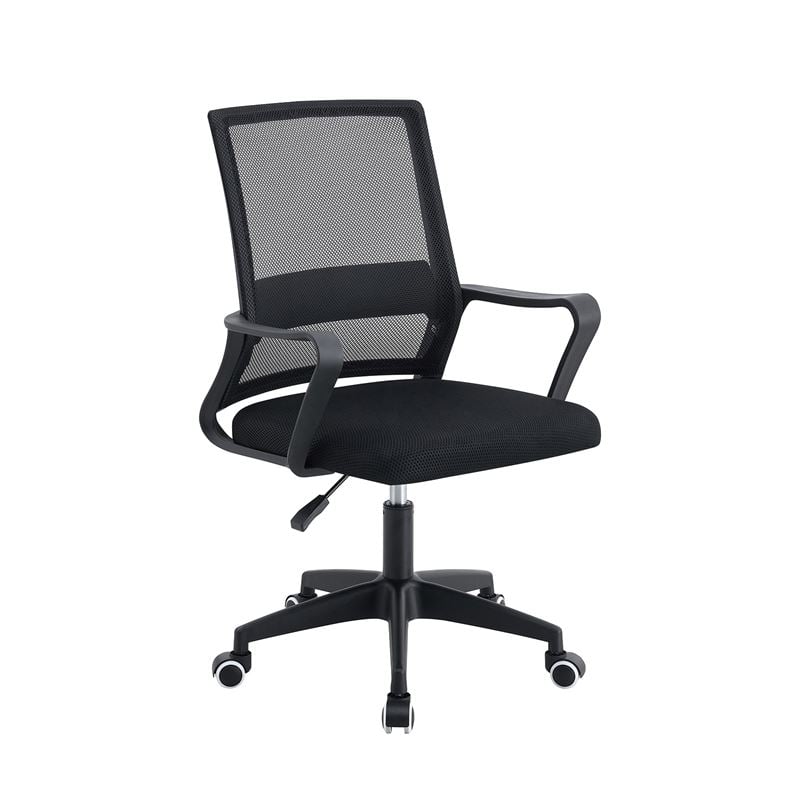 BF2112 Πολυθρόνα Γραφείου Ύφασμα Μαύρο Mesh