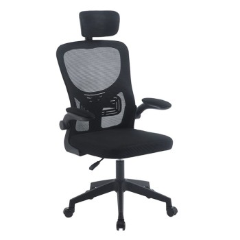BF3055 Πολυθρόνα Γραφείου- Διευθυντή, Mesh Μαύρο