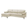 CYRIL Καναπές Δεξιά Γωνία, Ύφασμα Κοτλέ Μπεζ
