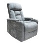 NANCY Lift-Relax Πολυθρόνα Σαλονιού - Καθιστικού, Ύφασμα Σκ.Γκρι (ηλεκτρική ανάκληση)