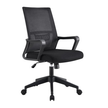 BF2965 Πολυθρόνα Γραφείου Ύφασμα Μαύρο Mesh