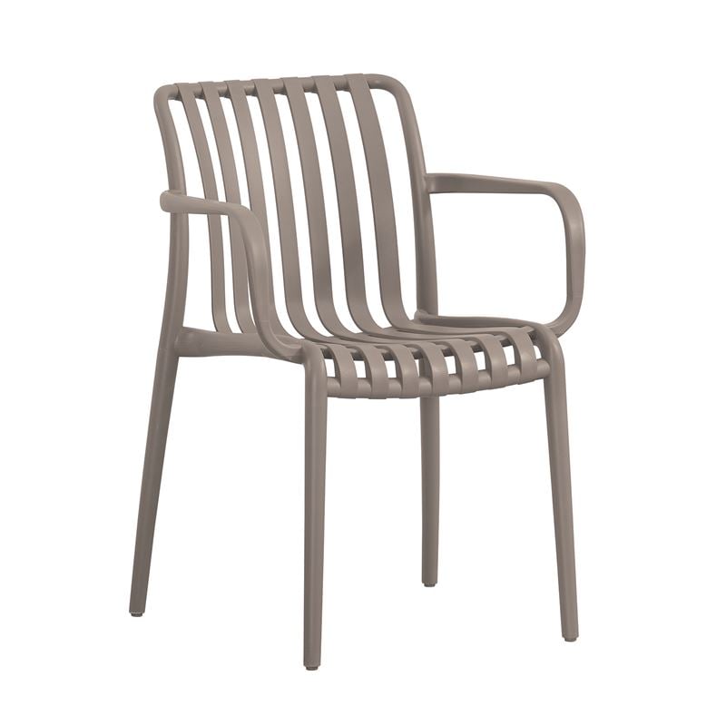 MODA-H Πολυθρόνα Στοιβαζόμενη, PP - UV Protection Απόχρωση Mocha