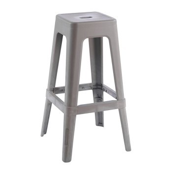 RELIX PP Σκαμπό BAR Στοιβαζόμενο, PP Απόχρωση Sand Beige