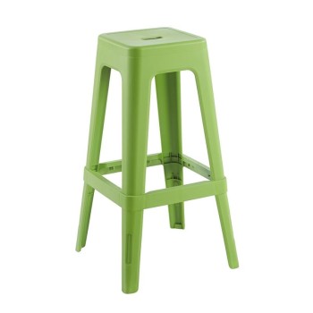 RELIX PP Σκαμπό BAR Στοιβαζόμενο, PP Απόχρωση Lime