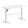 LEVEL Γραφείο Η/Υ Ηλεκτρικό Ρυθμιζόμενο, Πολλαπλών επιλογών ύψους, Άσπρο