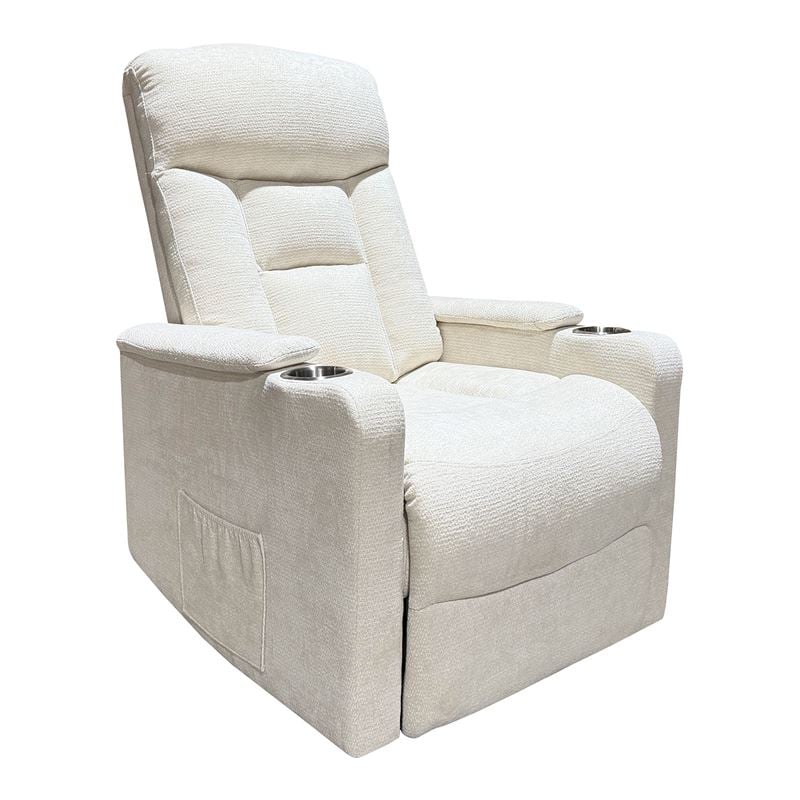 NANCY Lift-Relax Πολυθρόνα Σαλονιού - Καθιστικού, Ύφασμα Μπεζ (ηλεκτρική ανάκληση)