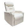 NANCY Lift-Relax Πολυθρόνα Σαλονιού - Καθιστικού, Ύφασμα Μπεζ (ηλεκτρική ανάκληση)