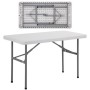 BLOW Τραπέζι Συνεδρίου - Catering Πτυσσόμενο, Μέταλλο Γκρι, HDPE Άσπρο 40mm
