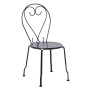 BISTRO Καρέκλα Μέταλλο Βαφή Μαύρο - Στοιβαζόμενη