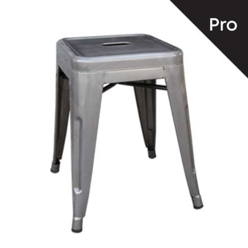 RELIX Σκαμπό-Pro, Στοιβαζόμενο, Μέταλλο Βαφή Metal με Διακοσμητική Σκουριά