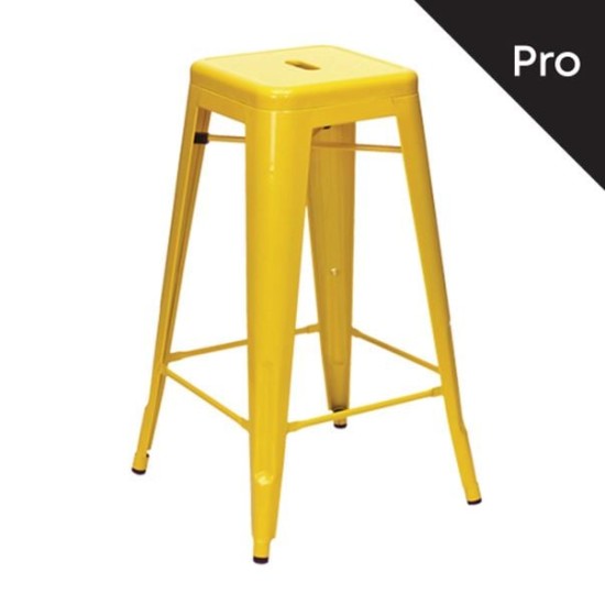 RELIX Σκαμπό Bar-Pro, Στοιβαζόμενο, Μέταλλο Βαφή Κίτρινο RELIX Σκαμπό Bar-Pro, Στοιβαζόμενο, Μέταλλο Βαφή Κίτρινο