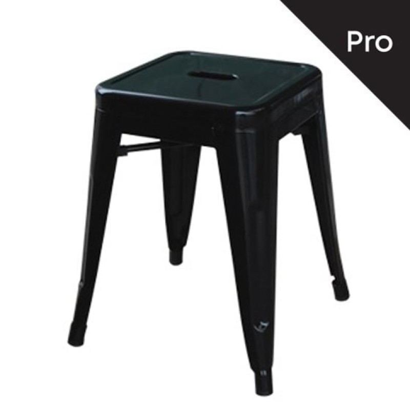 RELIX Σκαμπό-Pro, Στοιβαζόμενο, Μέταλλο Βαφή Μαύρο