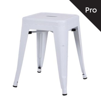 RELIX Σκαμπό-Pro, Στοιβαζόμενο, Μέταλλο Βαφή Άσπρο