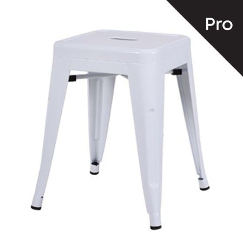 RELIX Σκαμπό-Pro, Στοιβαζόμενο, Μέταλλο Βαφή Άσπρο