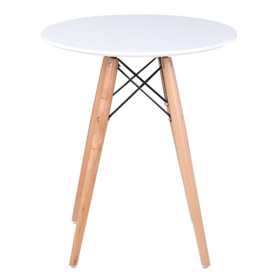 ART Wood Τραπέζι, Πόδια Οξιά Φυσικό, Επιφάνεια MDF Άσπρο ART Wood Τραπέζι, Πόδια Οξιά Φυσικό, Επιφάνεια MDF Άσπρο
