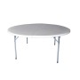 BLOW-R Τραπέζι Συνεδρίου - Catering Πτυσσόμενο, Μέταλλο Βαφή Γκρι, HDPE Άσπρο 45mm