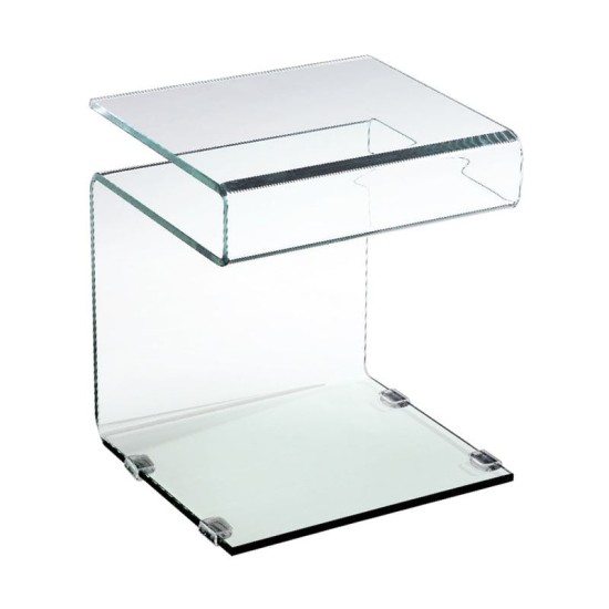 GLASSER Τραπεζάκι Βοηθητικό Διάφανο Γυαλί 12mm GLASSER Τραπεζάκι Βοηθητικό Διάφανο Γυαλί 12mm