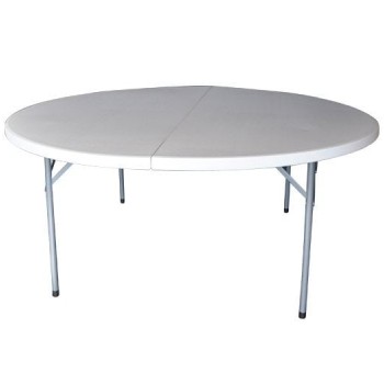 BLOW-R Τραπέζι Συνεδρίου - Catering Πτυσσόμενο, Μέταλλο Βαφή Γκρι, HDPE Άσπρο 45mm