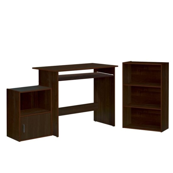 DECON Set Γραφείο Καρυδί: Γραφείο 90x50x75cm Βιβλιοθήκη 50x23x80cm Ντουλάπι 41x29x54cm DECON Set Γραφείο Καρυδί: Γραφείο 90x50x75cm Βιβλιοθήκη 50x23x80cm Ντουλάπι 41x29x54cm