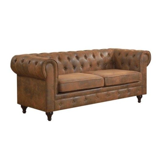 CHESTERFIELD York Kαναπές 3Θέσιος Σαλονιού - Καθιστικού, Ύφασμα Απόχρωση Καφέ Camel CHESTERFIELD Kαναπές 3Θέσιος Σαλονιού - Καθιστικού, Ύφασμα Απόχρωση Καφέ Camel