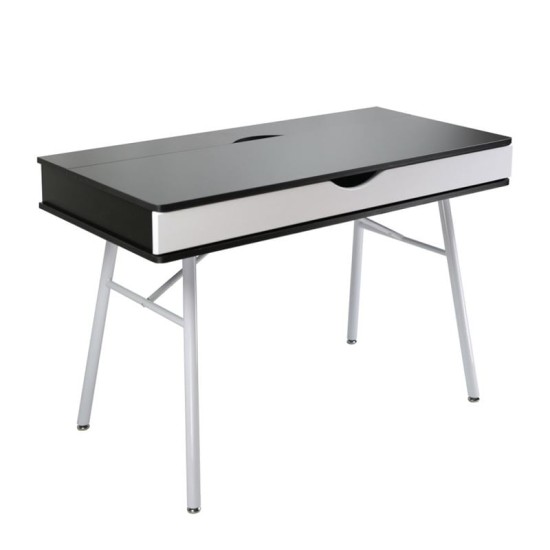 ΓΡΑΦΕΙΟ Η/Υ Μέταλλο Βαφή Άσπρο, Melamine Wenge ΓΡΑΦΕΙΟ Η/Υ Μέταλλο Βαφή Άσπρο, Melamine Wenge