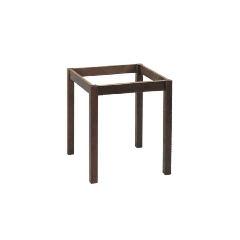 ΚΑΦΕΝΕΙΟΥ Βάση Τραπεζιού Οξιά Λυόμενη για Επιφάνεια 70x70cm, Βαφή Εμποτισμού Καρυδί