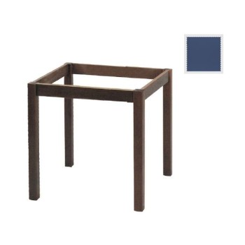 ΚΑΦΕΝΕΙΟΥ Βάση Τραπεζιού Οξιά Λυόμενη για Επιφάνεια 70x70cm, Βαφή Εμποτισμού Ανιλίνη Μπλε