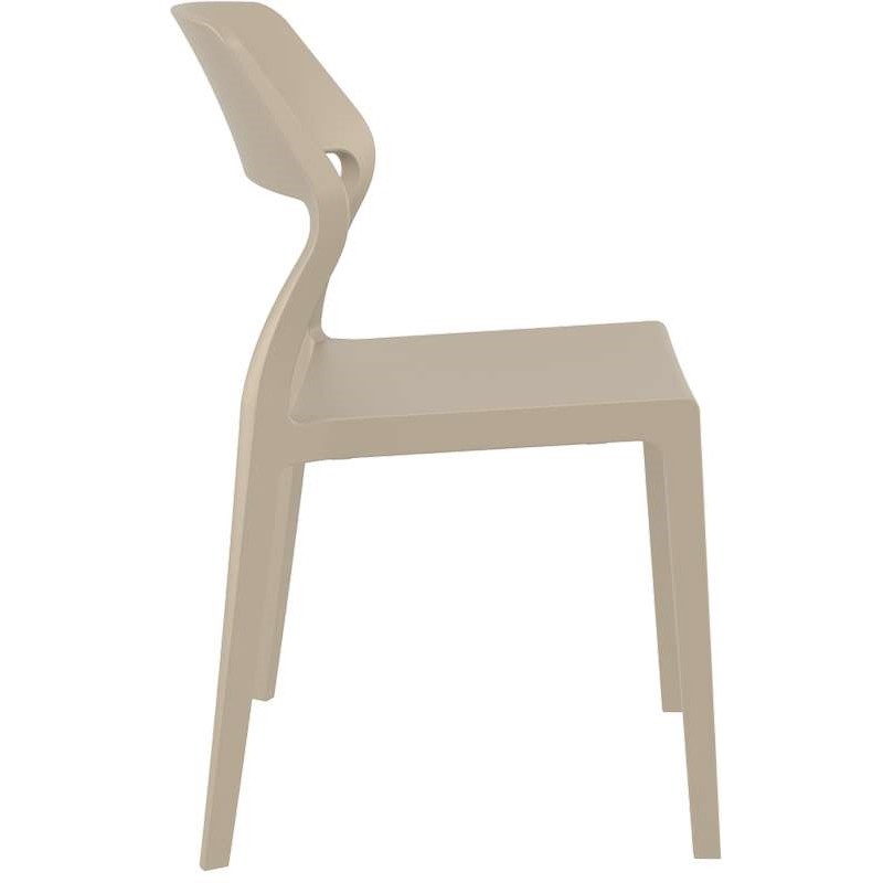 SNOW TAUPE ΚΑΡΕΚΛΑ ΠΟΛ/ΝΙΟΥ 52X56X83εκ.