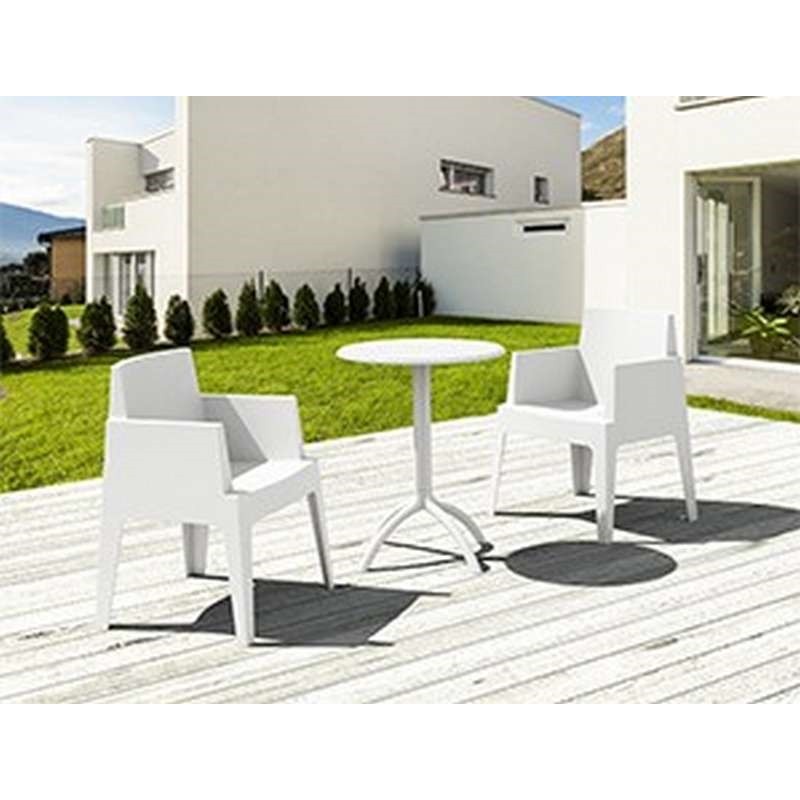 OCTOPUS Φ60Χ75εκ. WHITE ΤΡΑΠΕΖΙ ΠΟΛ/ΝΙΟΥ