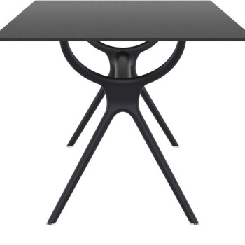 AIR ΤΡΑΠΕΖΙ 180Χ90Χ74εκ. BLACK LAMINATE 12mm