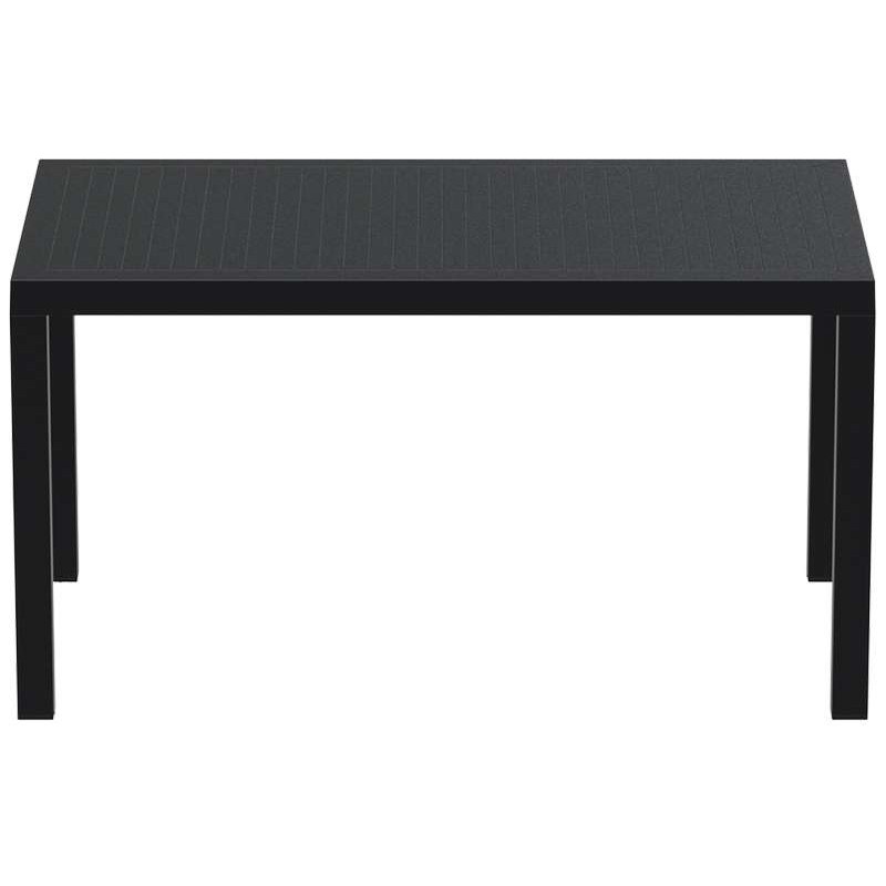 ARES ΤΡΑΠΕΖΙ 140Χ80Χ75εκ. BLACK ΠΟΛ/ΝΙΟΥ