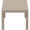 VEGAS TAUPE 100X180/220Χ75εκ. ΕΠΕΚΤ.ΤΡΑΠΕΖΙ ΠΟΛ/ΝΙΟΥ
