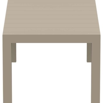 VEGAS TAUPE 100X180/220Χ75εκ. ΕΠΕΚΤ.ΤΡΑΠΕΖΙ ΠΟΛ/ΝΙΟΥ