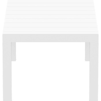 VEGAS WHITE 100X180/220Χ75εκ. ΕΠΕΚΤ.ΤΡΑΠΕΖΙ ΠΟΛ/ΝΙΟΥ