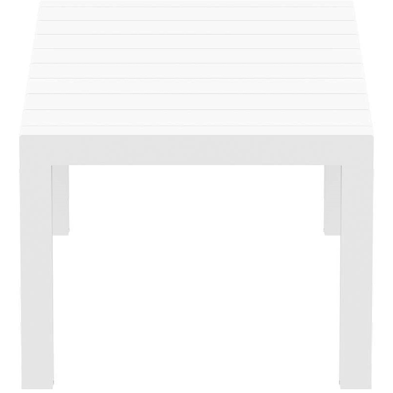 VEGAS WHITE 100X180/220Χ75εκ. ΕΠΕΚΤ.ΤΡΑΠΕΖΙ ΠΟΛ/ΝΙΟΥ