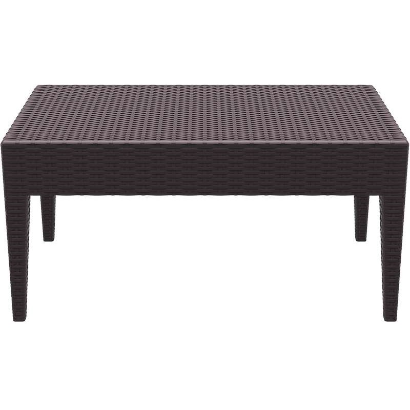 MIAMI BROWN ΤΡΑΠΕΖΙ 92Χ53Χ45εκ. ΠΟΛ/ΝΙΟΥ