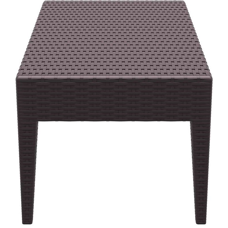 MIAMI BROWN ΤΡΑΠΕΖΙ 92Χ53Χ45εκ. ΠΟΛ/ΝΙΟΥ