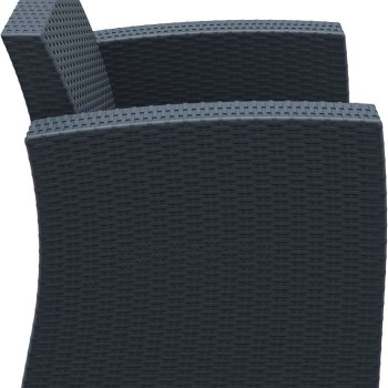 MONACO DARK GREY ΠΟΛΥΘΡΟΝΑ ΠΟΛ/ΝΙΟΥ 82X79X79εκ.