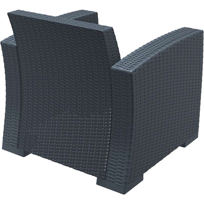 MONACO DARK GREY ΠΟΛΥΘΡΟΝΑ ΠΟΛ/ΝΙΟΥ 82X79X79εκ.