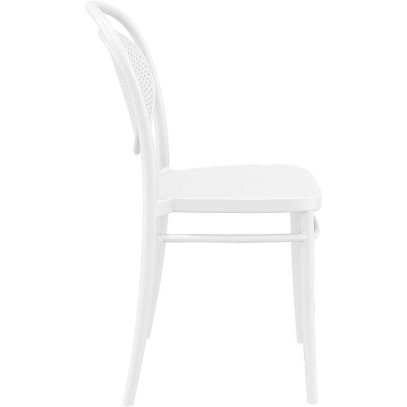 MARCEL WHITE ΚΑΡΕΚΛΑ ΠΟΛ/ΝΙΟΥ 45Χ52Χ85εκ.