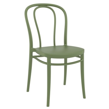 VICTOR OLIVE GREEN(Σ14)ΚΑΡΕΚΛΑ ΠΟΛ/ΝΙΟΥ 45Χ52Χ85εκ.