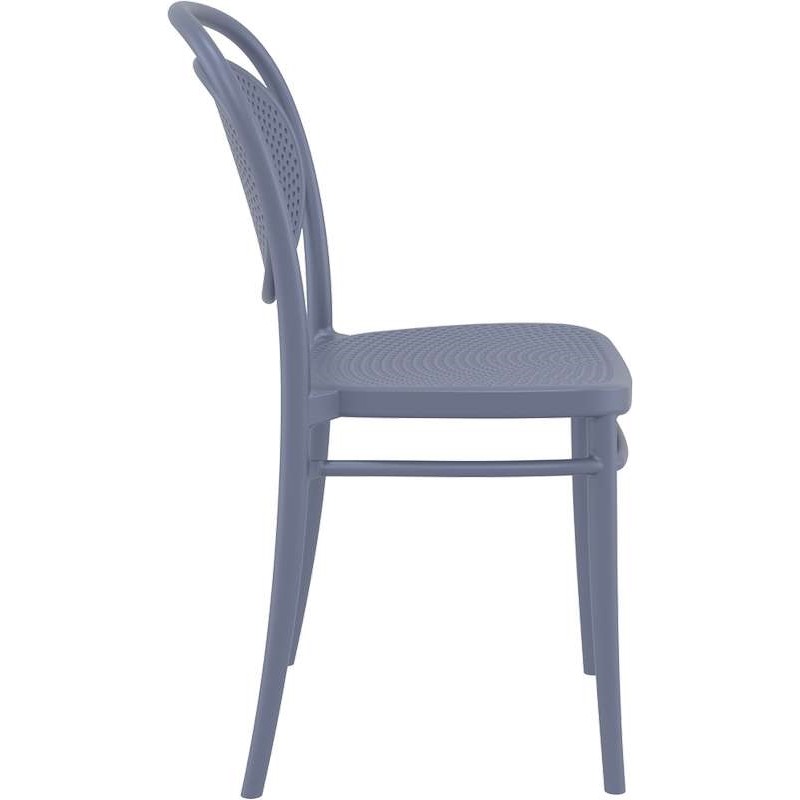 MARCEL DARK GREY ΚΑΡΕΚΛΑ ΠΟΛ/ΝΙΟΥ 45Χ52Χ85εκ.