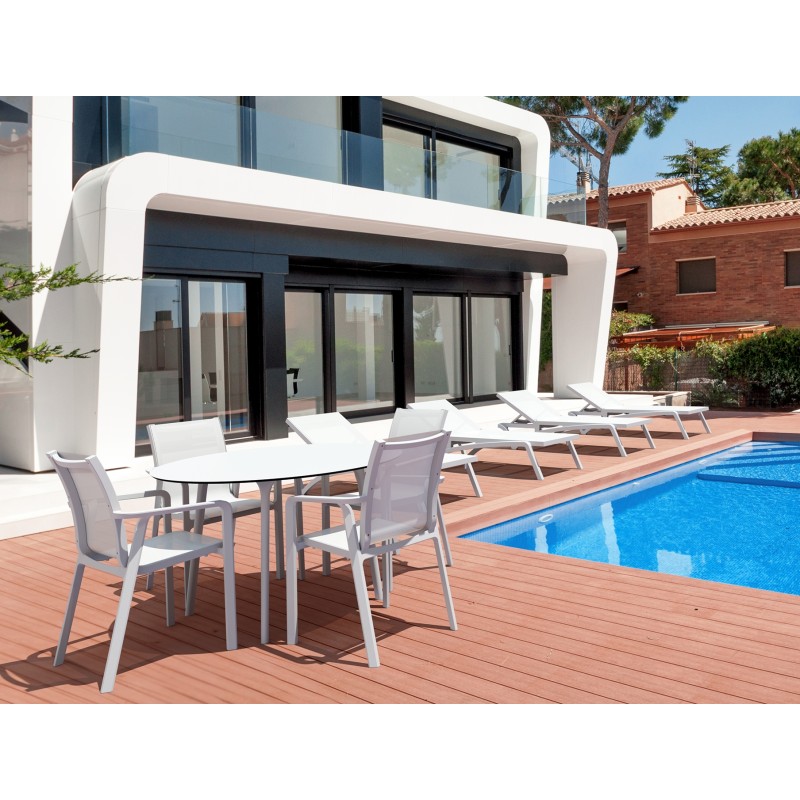 PACIFIC ΠΟΛΥΘΡΟΝΑ WHITE/WHITE ΠΟΛ/ΝΙΟΥ 57X62X90εκ.