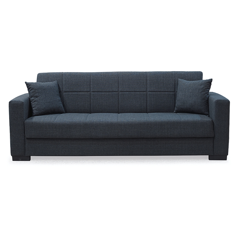 ROVER GREY ΥΦΑΣΜΑ 3ΘΕΣΙΟΣ ΚΑΝΑΠΕΣ/ΚΡΕΒΑΤΙ ΜΕ ΑΠΟΘ.ΧΩΡΟ 210X80X75εκ.